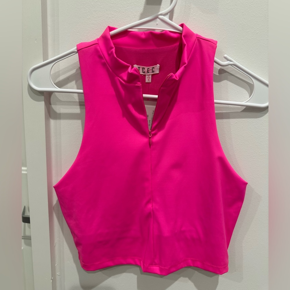 TCEC pink tank top- sz S NWT